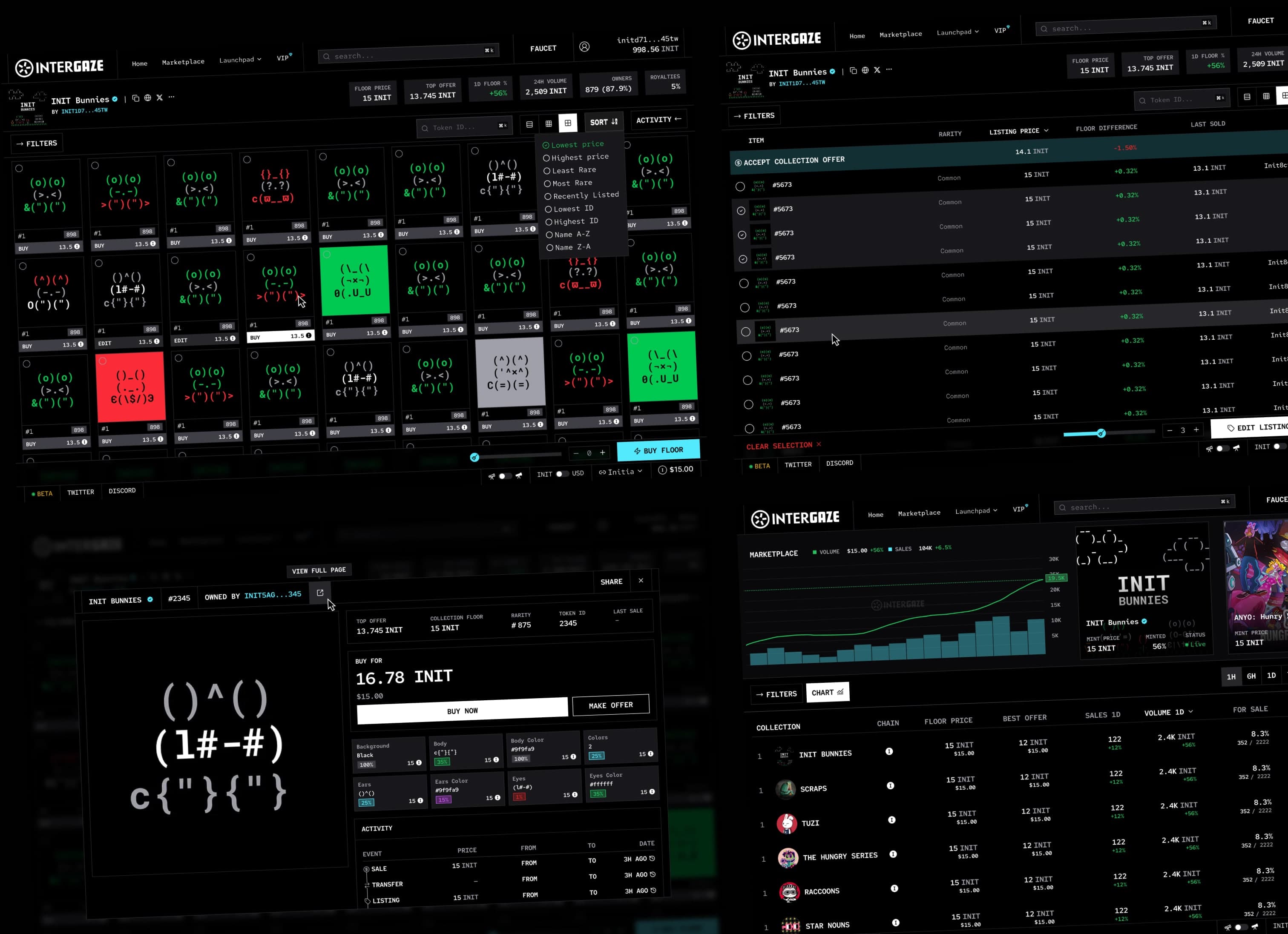 Intergaze Launchpad & Marketplace — project overview
