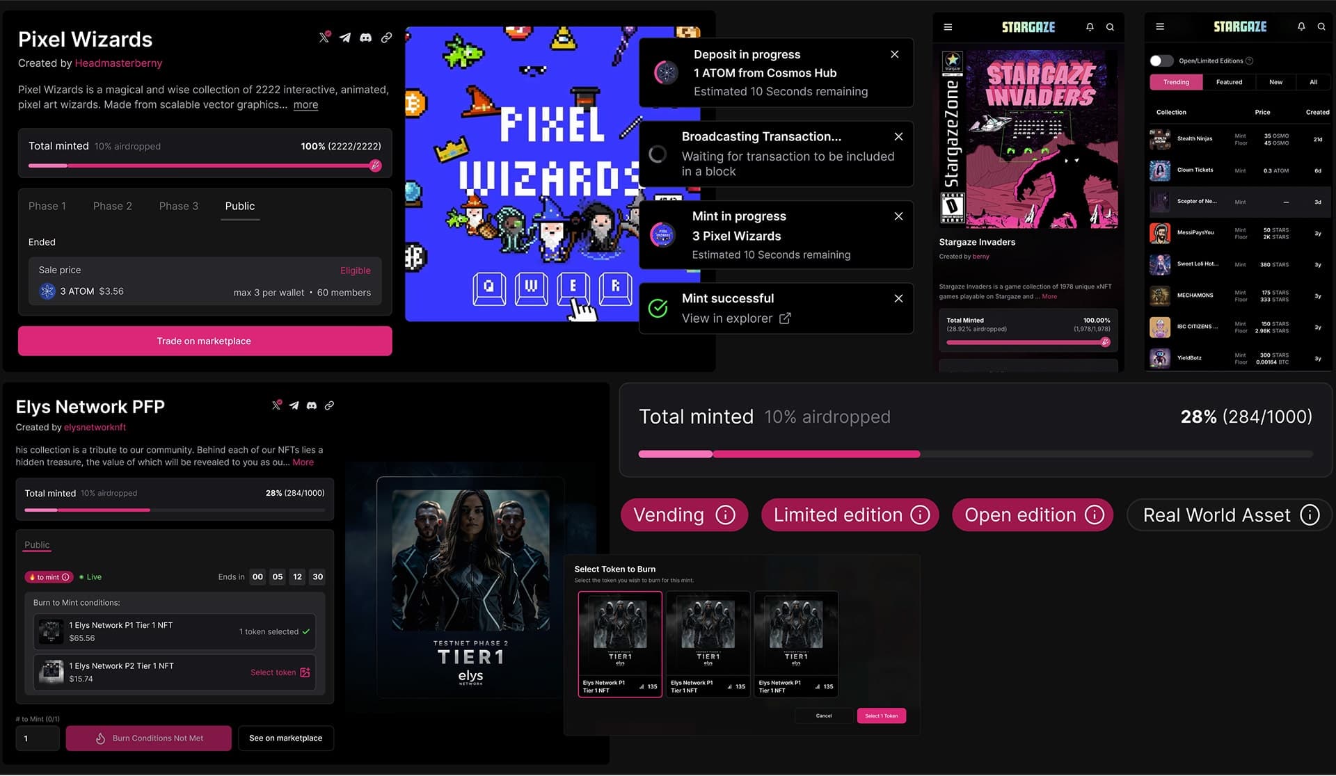 Stargaze the NFT Chain — personalized ux